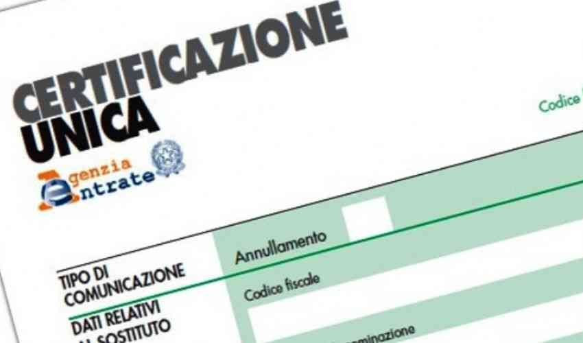 LA CERTIFICAZIONE UNICA 2023