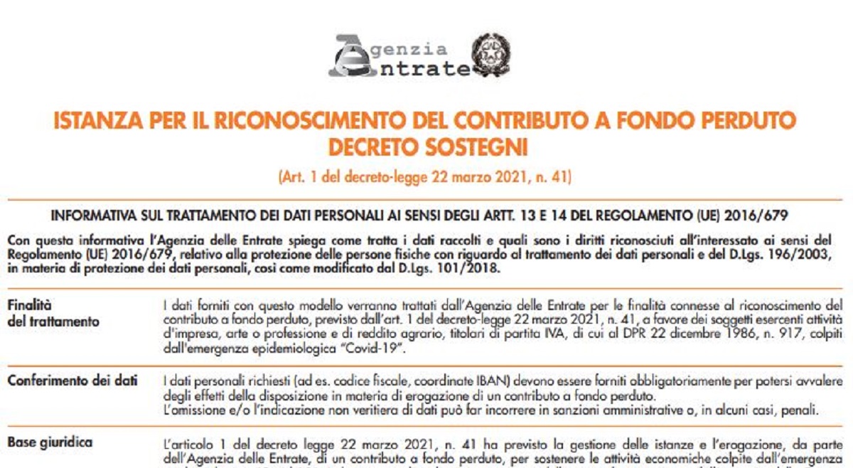 DECRETO SOSTEGNI: come calcolare il contributo a fondo perduto